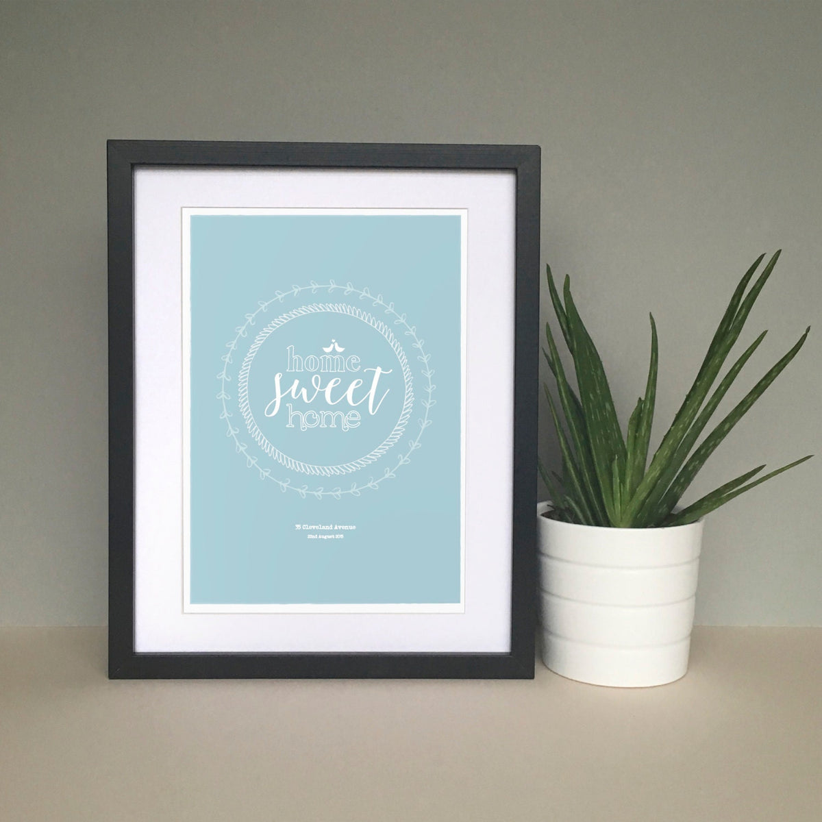 Housewarming personalised print