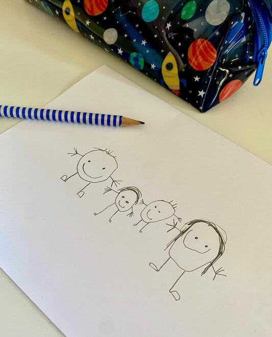 Family Portrait Drawing Personalised