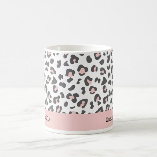 Leopard print mug