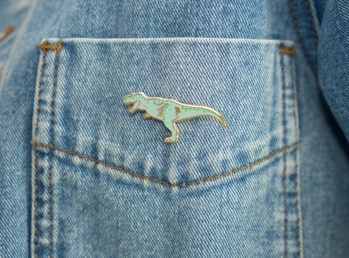 Dinosaur enamel pin badge