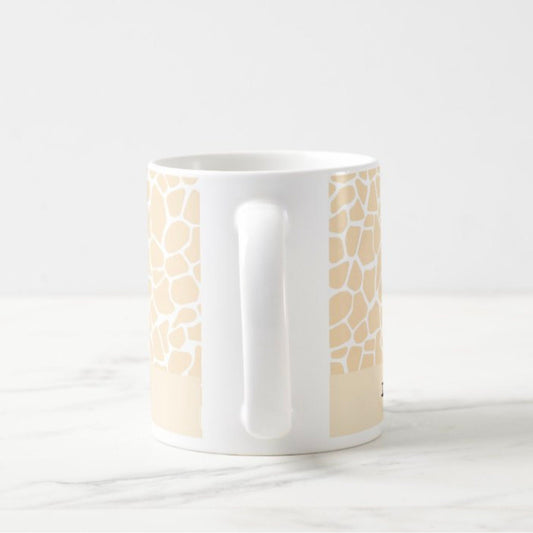 Giraffe print mug