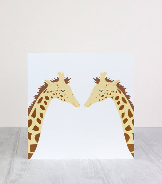 Giraffe Greetings Card: Animal Lover Card
