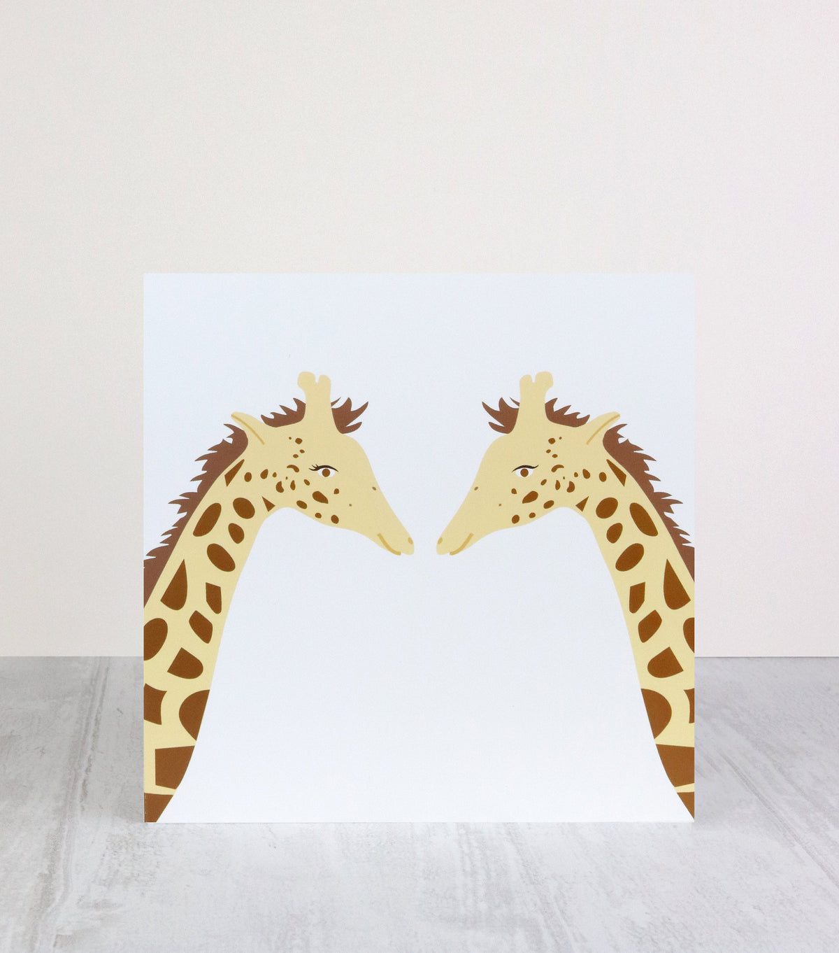 Giraffe Greetings Card: Animal Lover Card