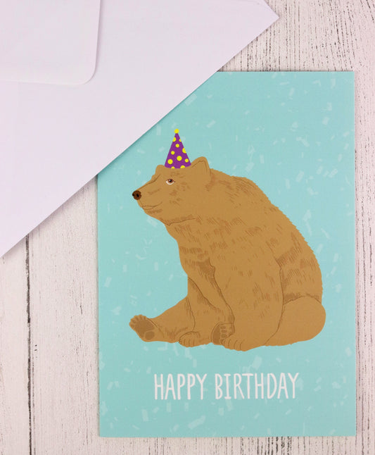 Bear birthday card