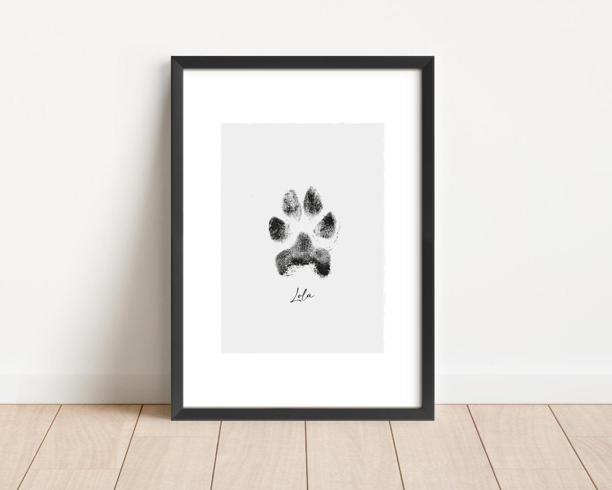 Custom dog paw print