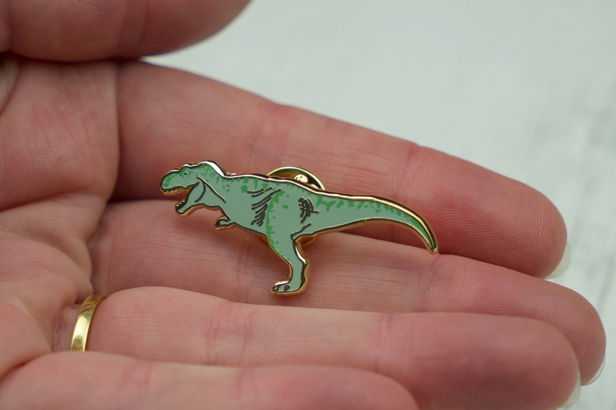 Dinosaur enamel pin badge