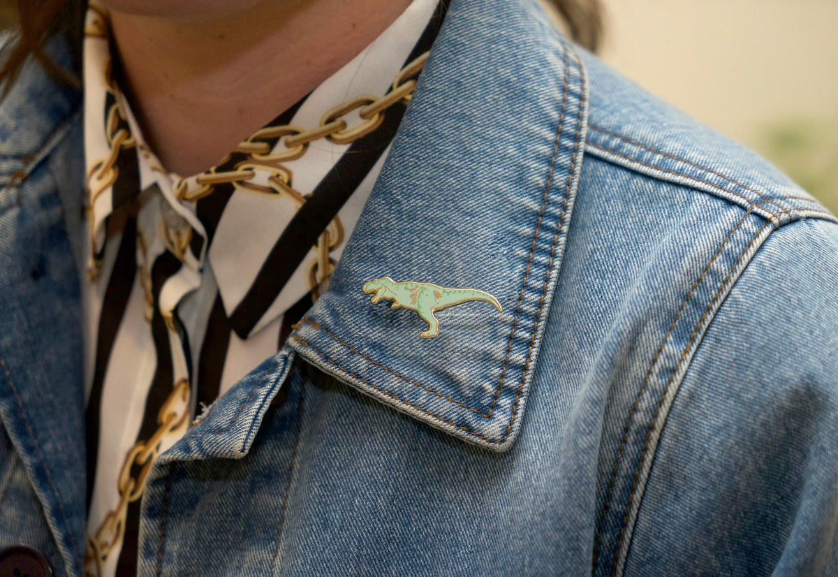 Dinosaur enamel pin badge