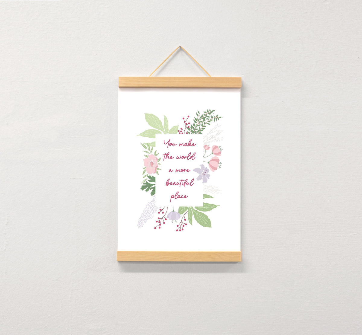 Daughter flower bedroom print