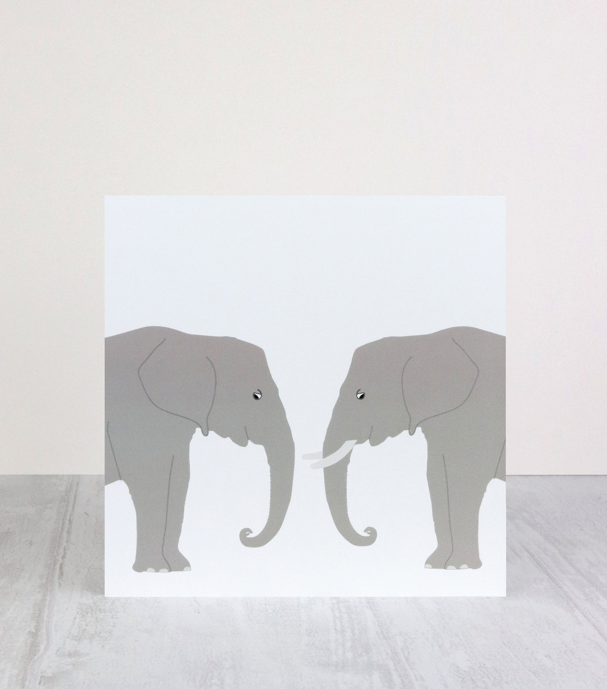 Elephant Greetings Card: Animal Lover Card, UK Printed