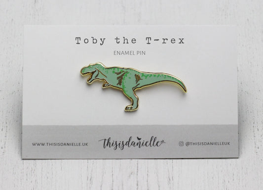 Dinosaur enamel pin badge