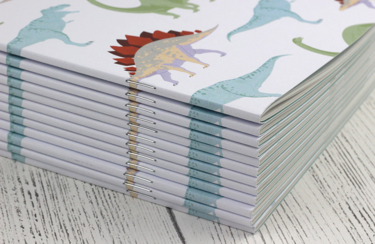 Dinosaur A5 notebook - plain or lined pages