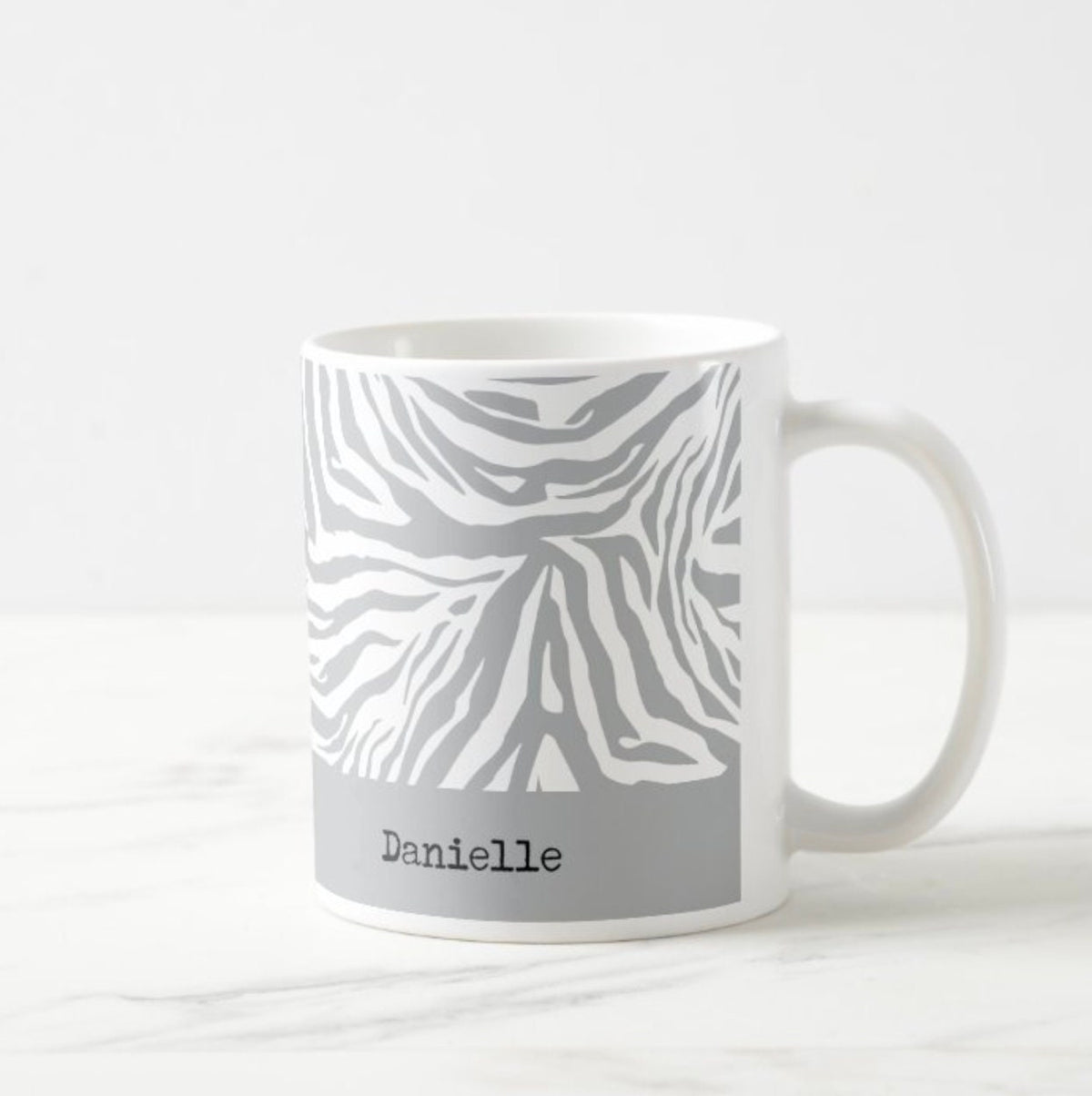 Zebra print mug