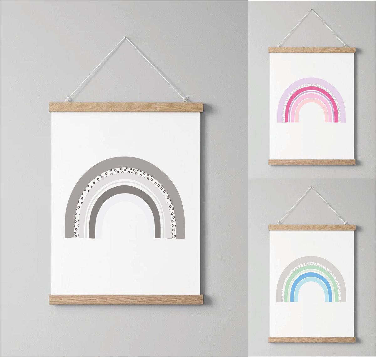 Rainbow nursery print