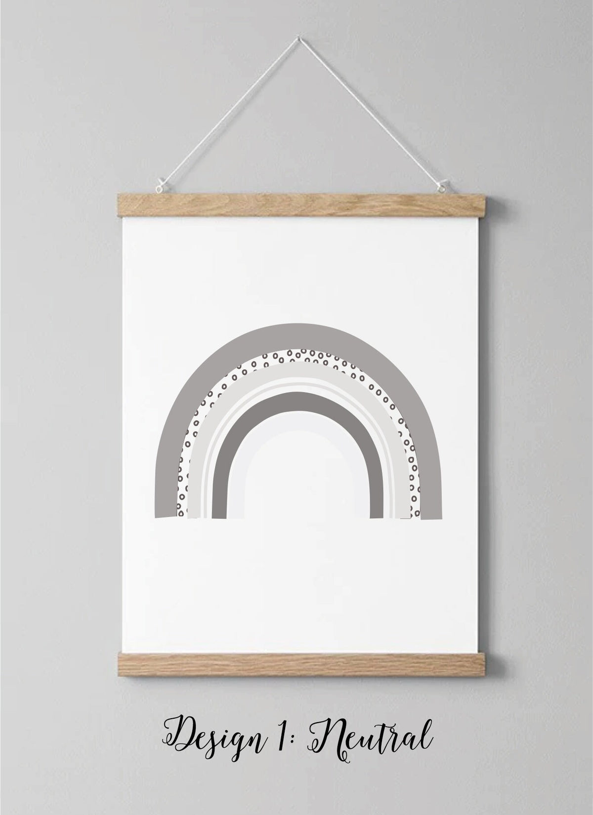 Rainbow nursery print