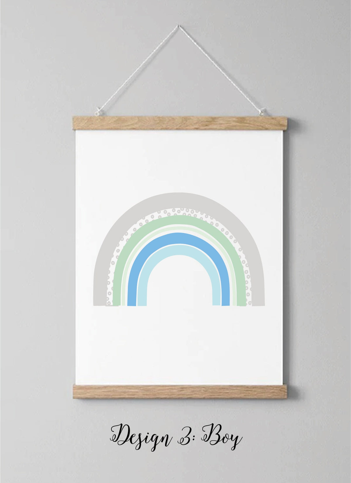 Rainbow nursery print