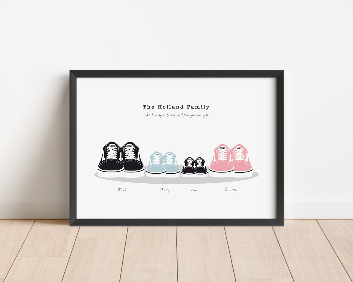 Vans Trainer Inspired Family Print