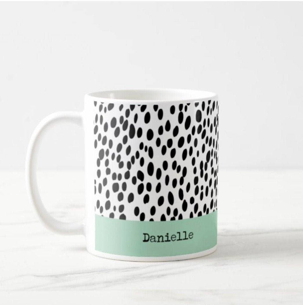 Animal print mug dalmatian spots