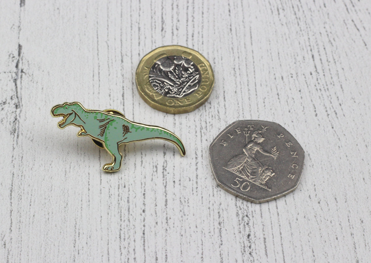 Dinosaur enamel pin badge
