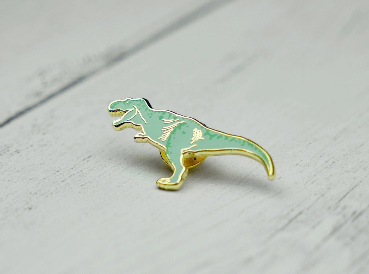 Dinosaur enamel pin badge