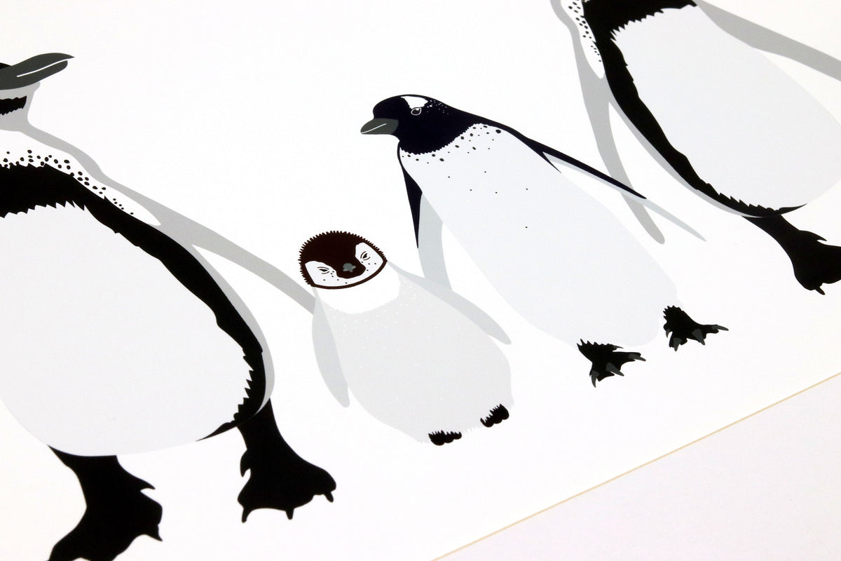 Penguin Family Personalised Print