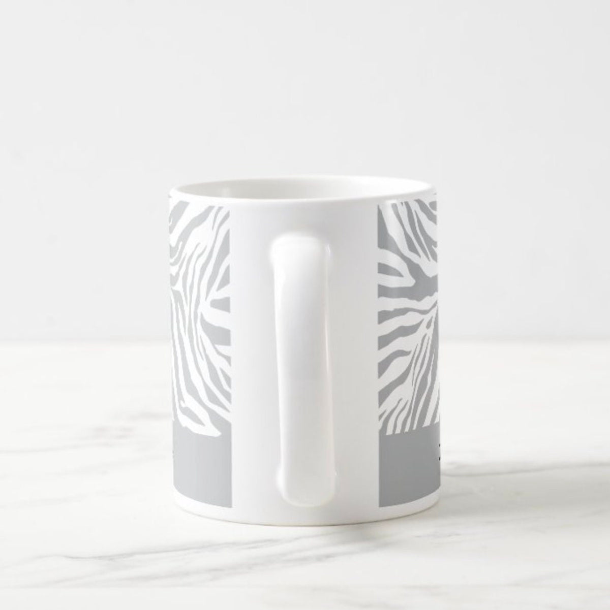 Zebra print mug
