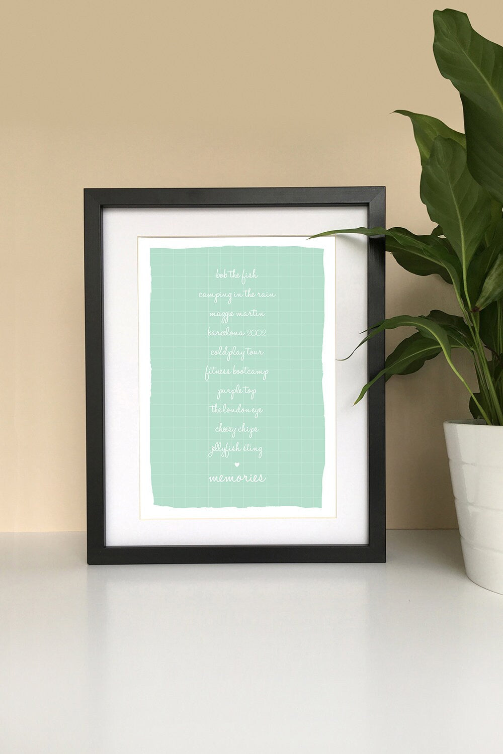 Personalized Best Friend Memories Print, Custom Gift (A4/A3)