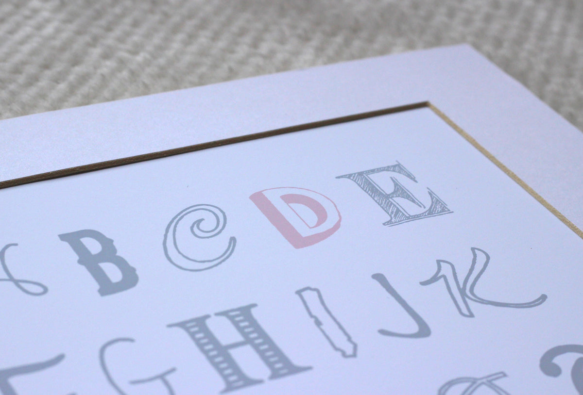 Alphabet print - girl's name