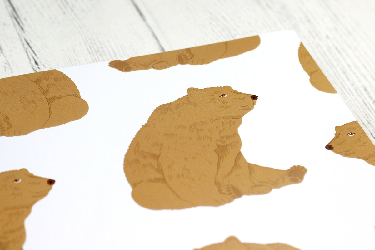 Bear A5 notebook - plain or lined pages