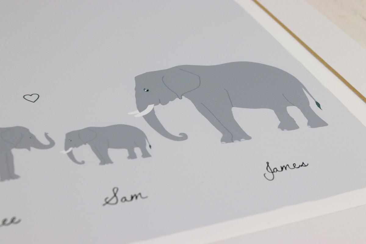 Same sex couple family personalised print