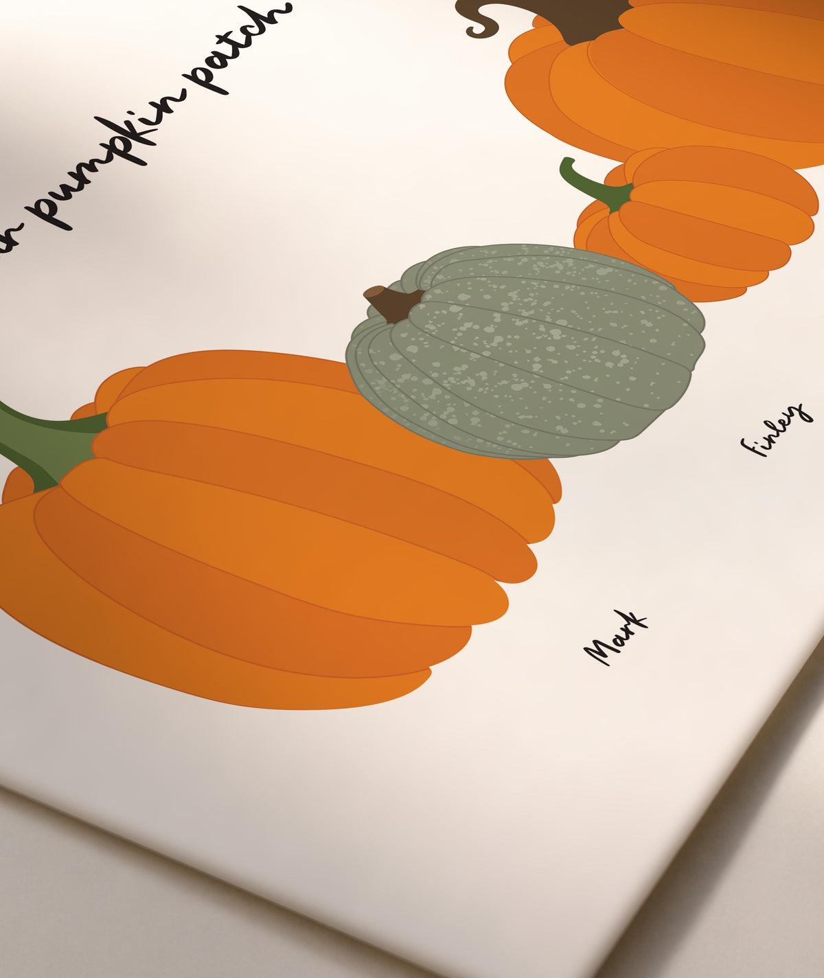Personalised Family Halloween Pumpkin Print