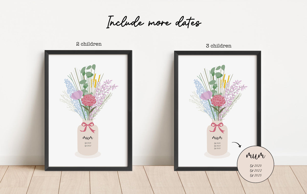 Mum personalised print