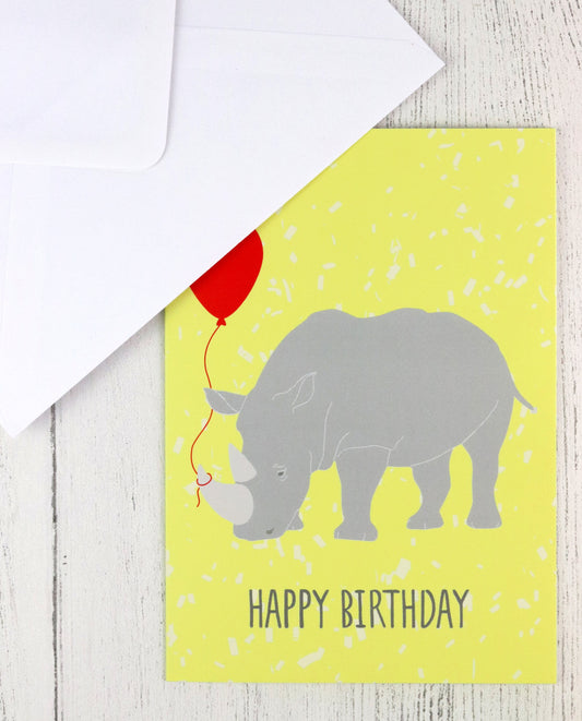 Rhino birthday card