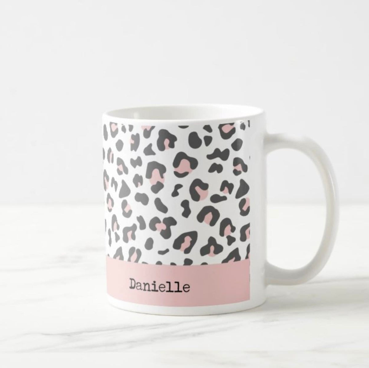 Leopard print mug
