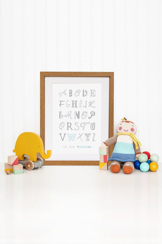 Boy name nursery art