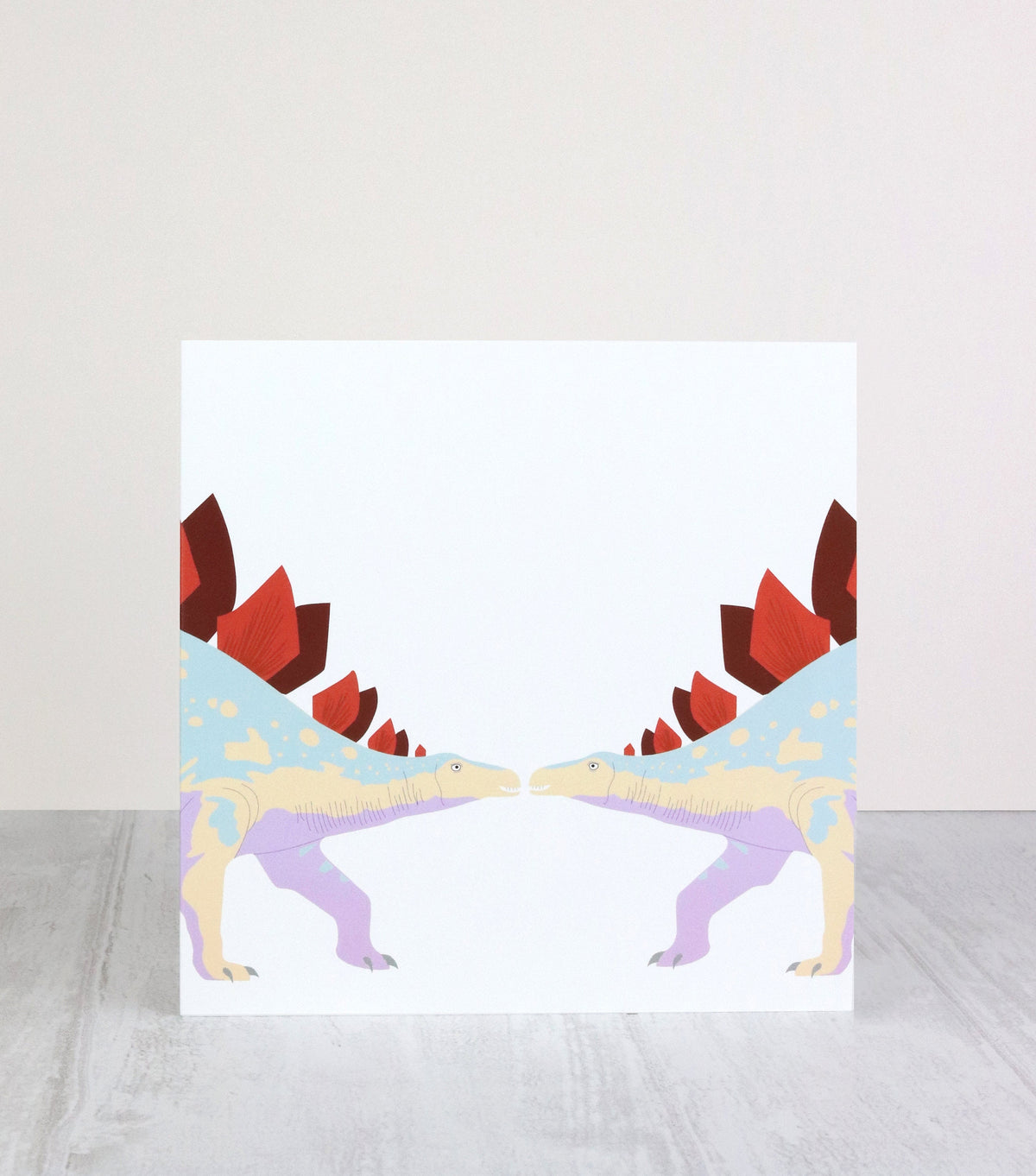 Dinosaur stegosaurus card