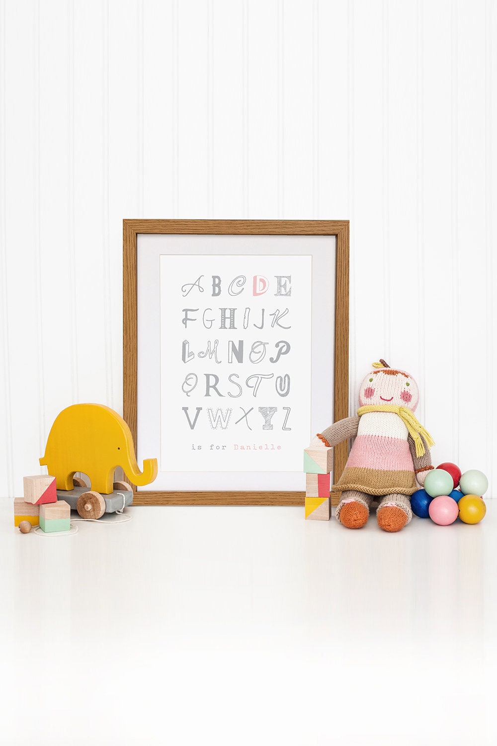 Alphabet print - girl's name