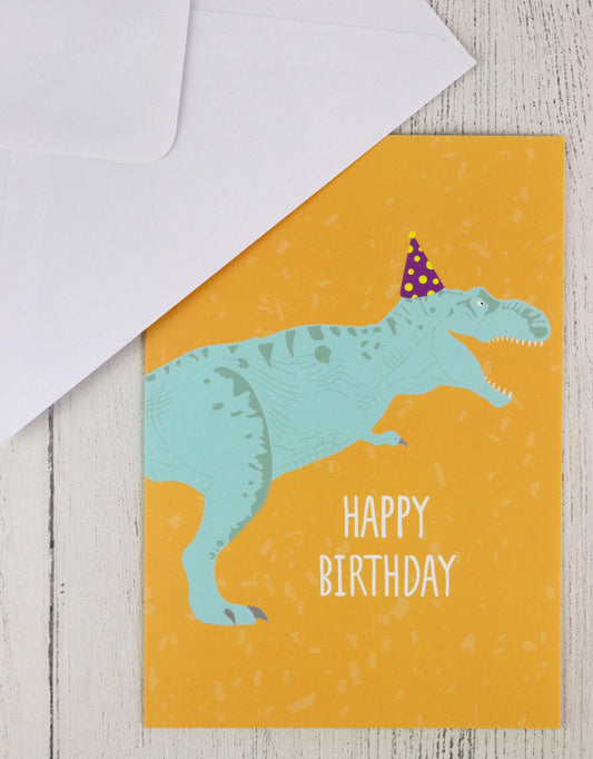 Dinosaur birthday card