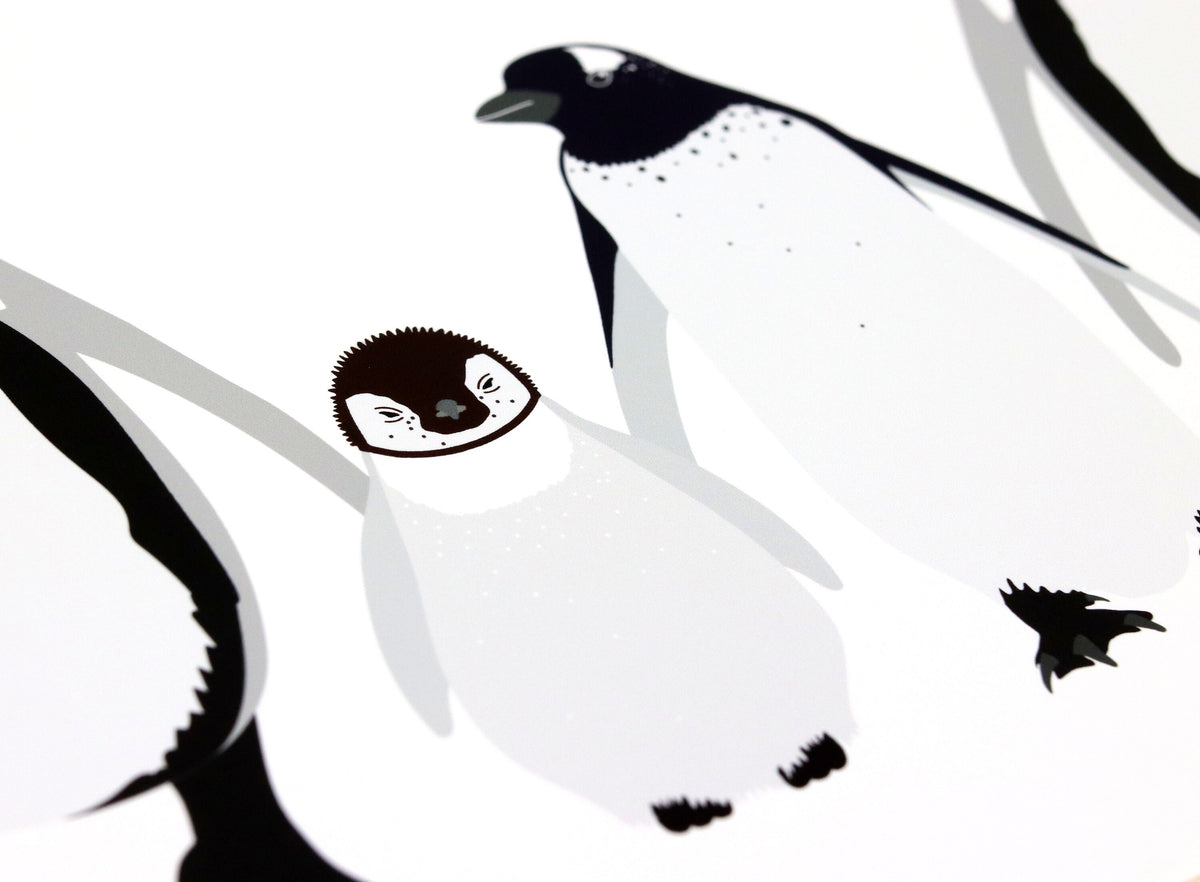 Penguin Family Personalised Print