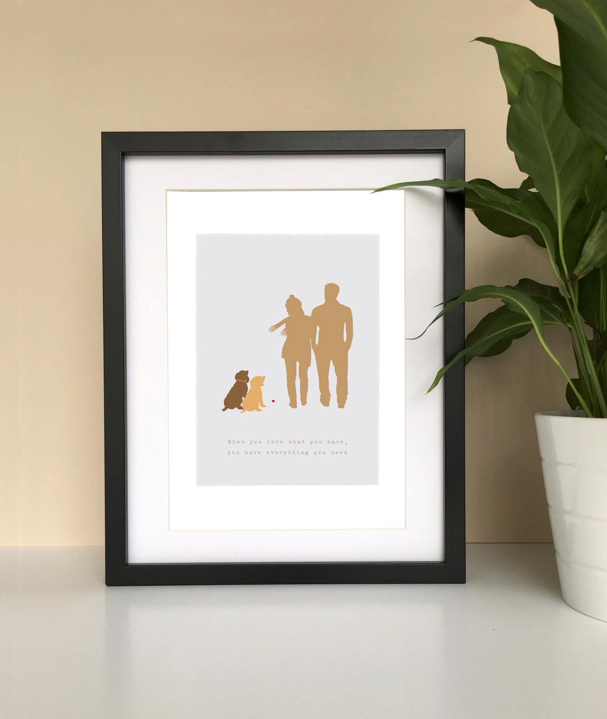 Dog family print
