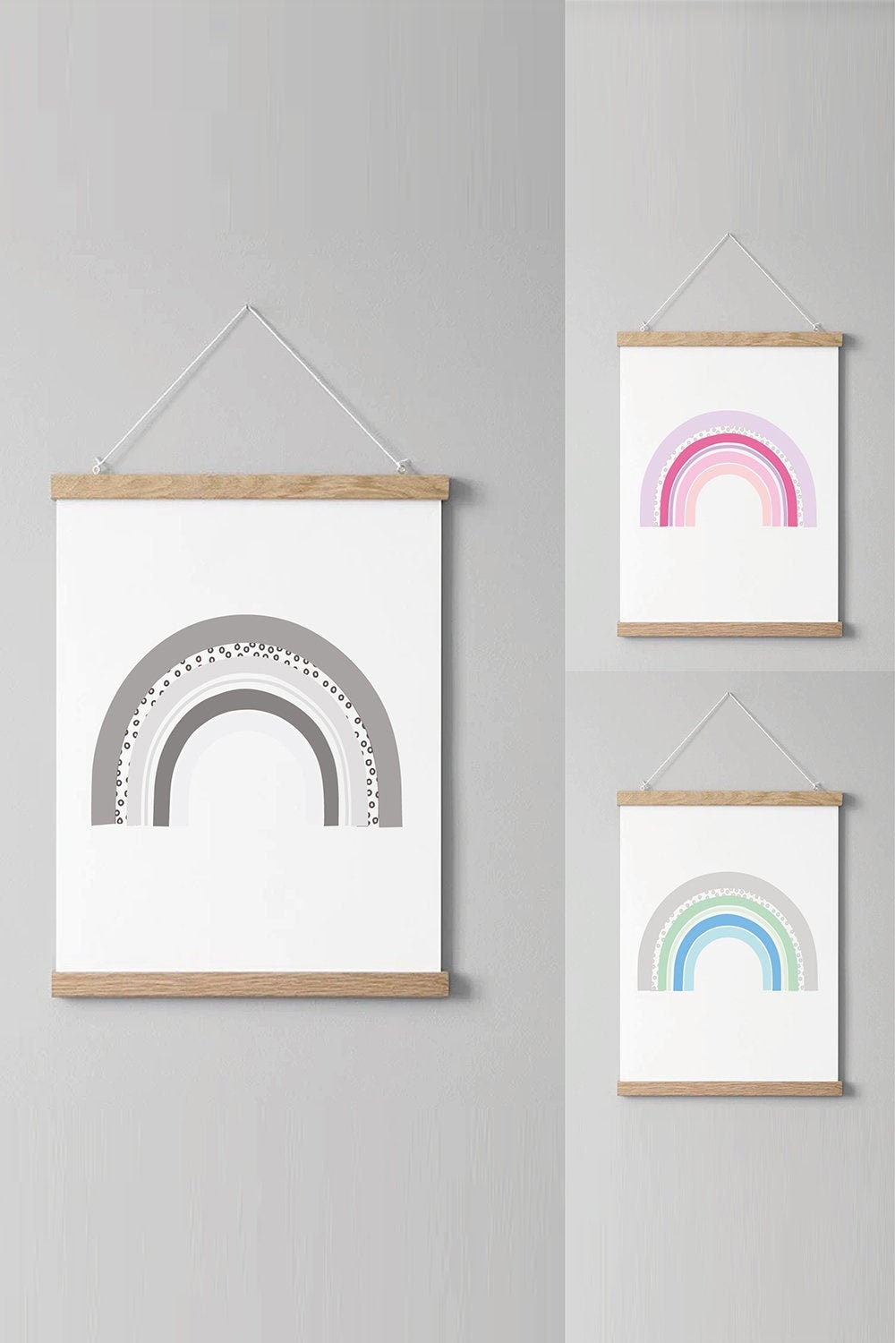 Rainbow nursery print