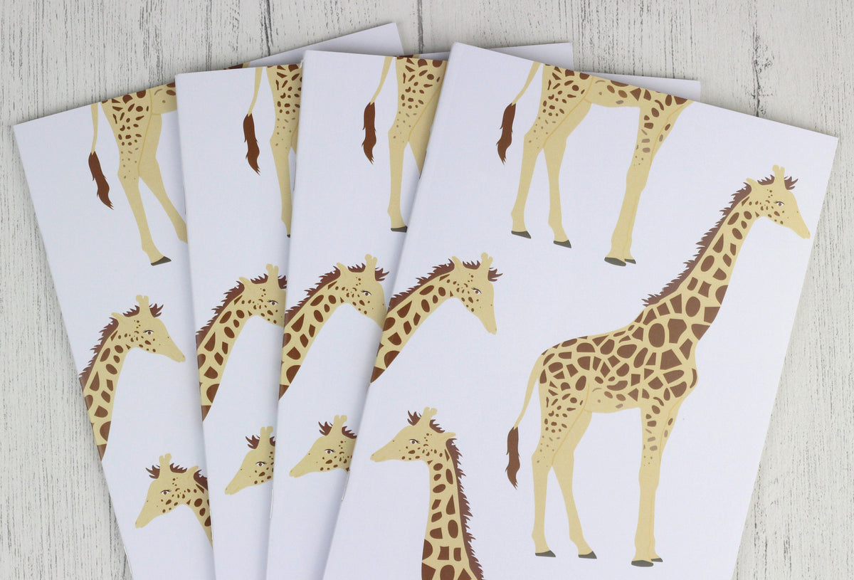 Giraffe A5 notebook - plain or lined pages