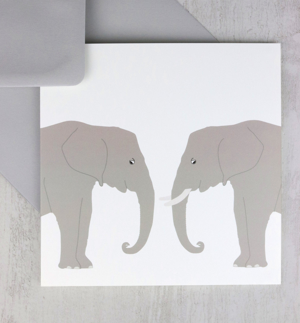 Elephant Greetings Card: Animal Lover Card, UK Printed
