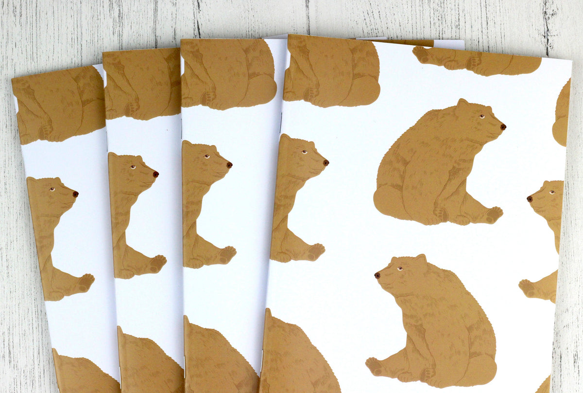 Bear A5 notebook - plain or lined pages