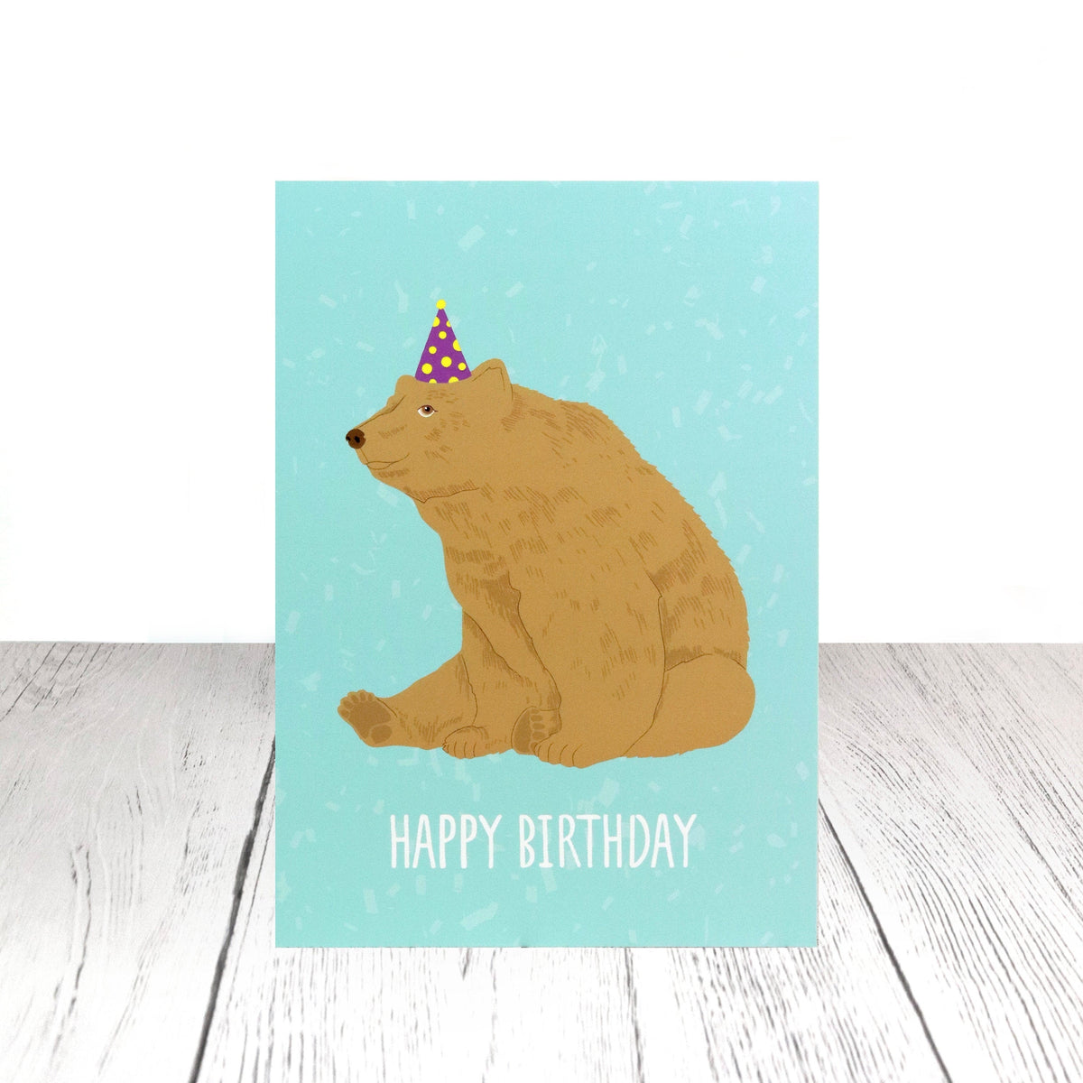 Bear birthday card