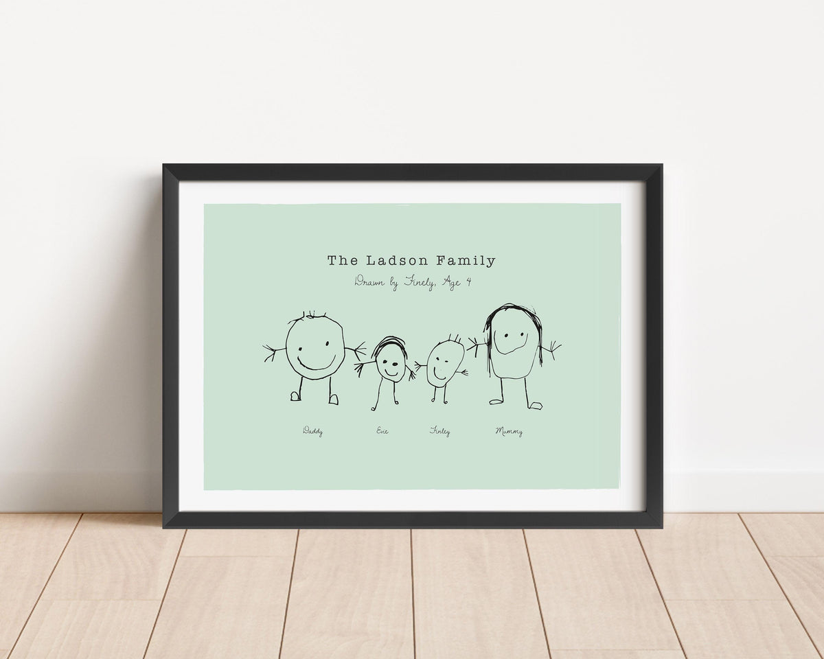 Family Portrait Drawing Personalised