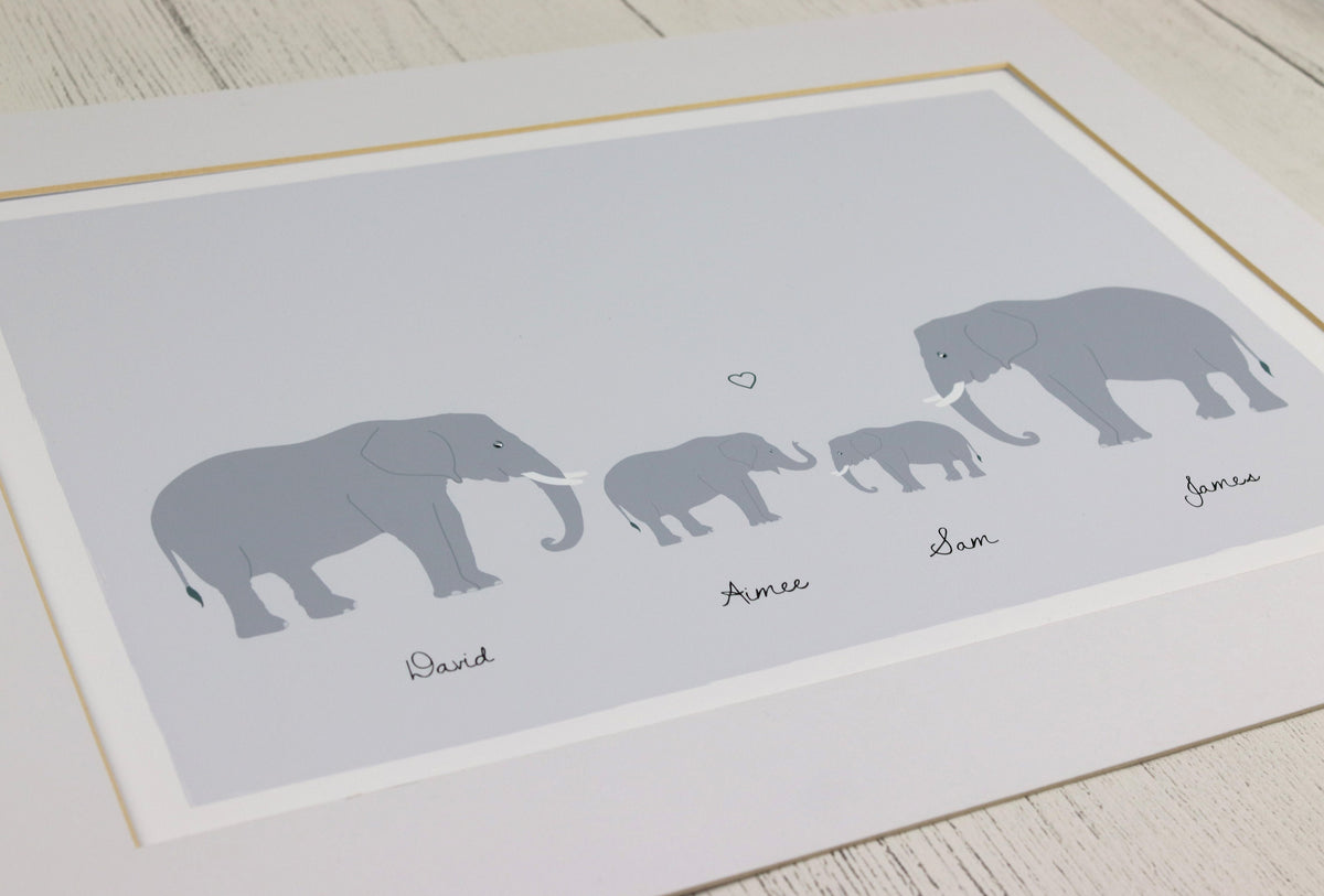 Same sex couple family personalised print