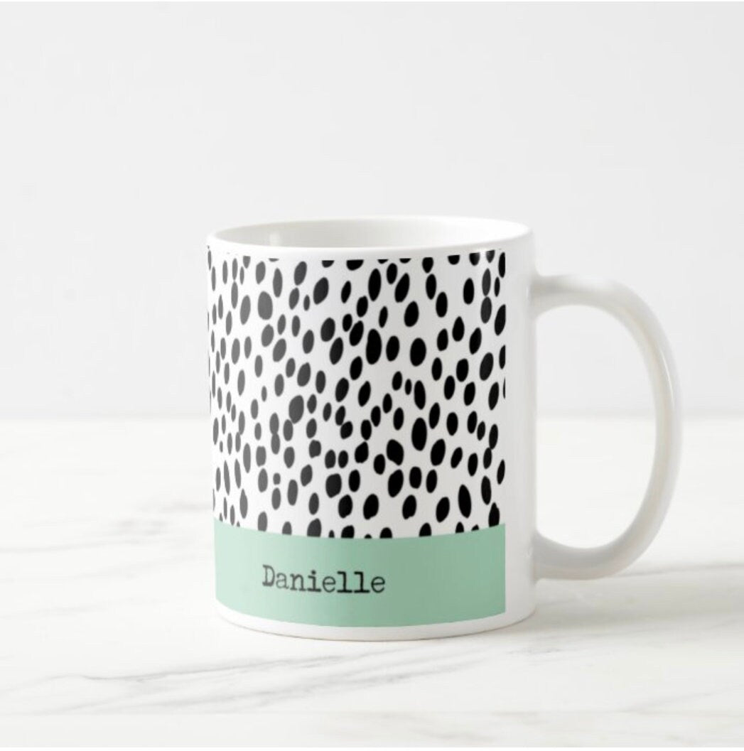 Animal print mug dalmatian spots