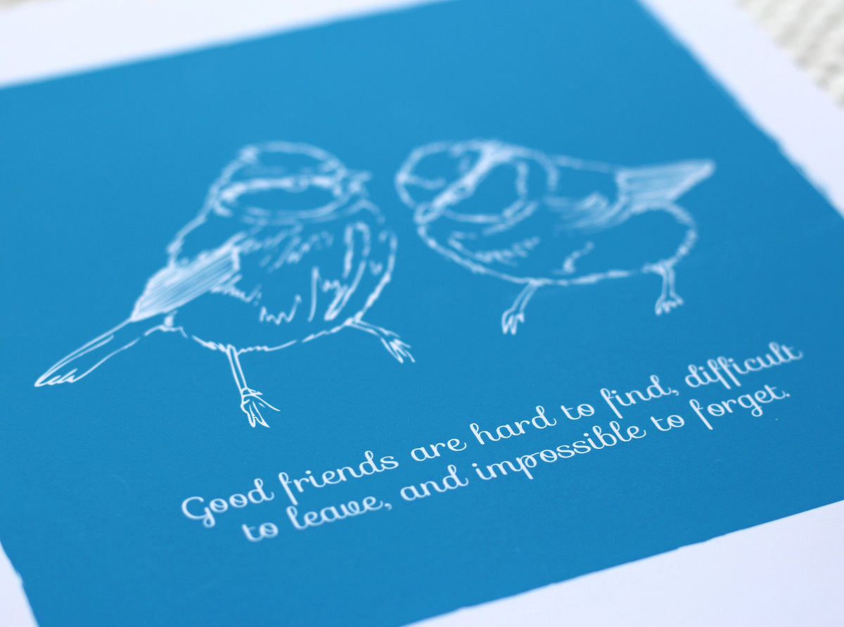 Best Friend Birds Print | Personalized Gift