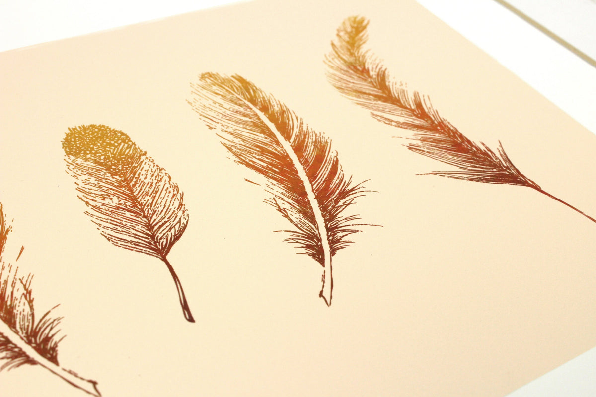 Feather art print