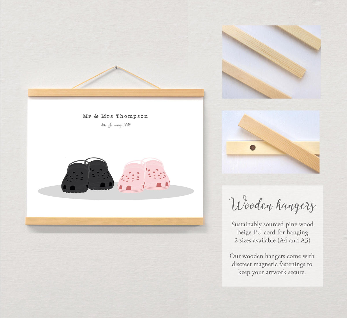 Crocs inspired couple print